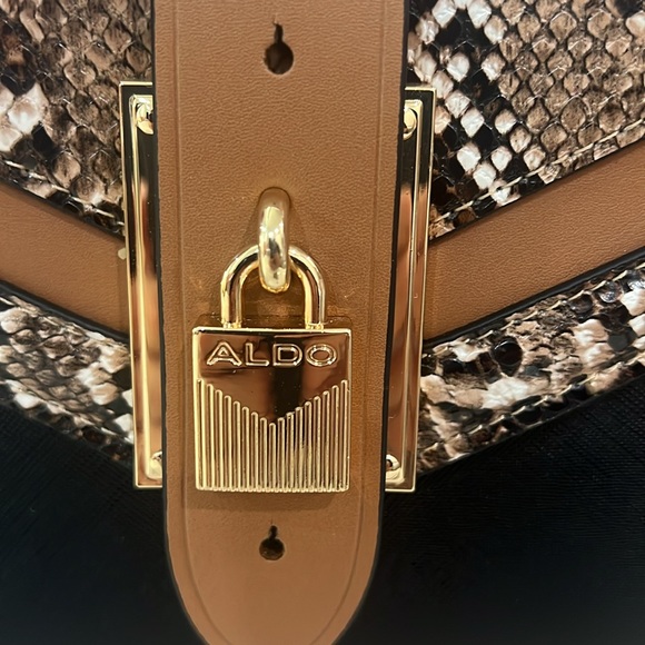 Snake print color block Aldo satchel bag (LIKE NEW) - Picture 4 of 12